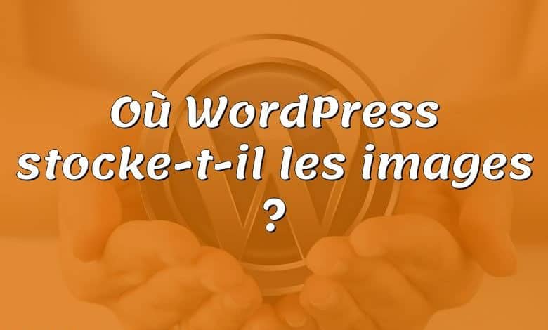 Où WordPress stocke-t-il les images ?